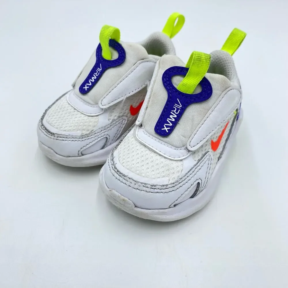 Nike Toddler White Air Max Bolt Sneakers Size 4C CW1629-103